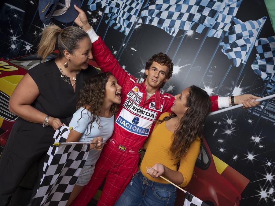Ayrton Senna no museu de cera Madame Tussauds Orlando