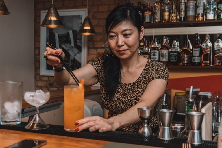 Orenjin coquetel a base de Gin